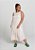 Vestido Hering Básico Midi Viscose Creponada Off White - Imagem 1