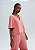 Blusa Feminina Hering Manga Sino Em Peach Touch Rosa - Imagem 5