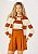 Cardigan Hering Feminino Em Tricot Listrado Marrom - Imagem 1