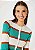 Cardigan Hering Feminino Em Tricot Listrado Verde - Imagem 4