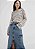 Saia Jeans Midi Cargo Com Fenda Frontal Azul - Imagem 2