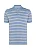 Polo Listras Masculina Azul Medio - Individual - Imagem 1