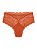 CALCINHA HOT PANTS EM MICROFIBRA E RENDA - LARANJA GALAXIA  - BONJOUR - Imagem 1