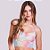 Sutia Top Alongado Com Bojo Removivel Em Renda - Rosa Tutti Frut - Hope - Imagem 1