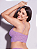 SUTIA TOP ALONGADO COM BOJO REMOVIVEL EM RENDA - LILAS PRIMAVERA  - HOPE - Imagem 1
