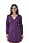 Vestido de Crepe Roxo Amethyst com Corte Impecável - Animale - Imagem 1