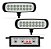 KIT FAROL MILHA AUXILIAR SLIM ESTROBO 16 LEDS | 12/24V - Imagem 1