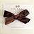 Laço de Tecido Veludo - Marrom - Imagem 1