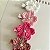 Kit Clips de Flor de Crochê - Branco, Rosa, Pink e Rose - Imagem 3