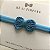 Faixa de Bebê Laço Crochê - Azul Tiffany - Imagem 4