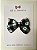 Laço de Tecido Xadrez Preto com Corações Coloridos tam G (Coleção Junina) - Imagem 1