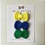 Kit Clips de Laço de Crochê - Verde - Amarelo e Azul- Vai Brasil - Imagem 1