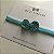 Faixa de Bebê Laço Crochê - Verde Tiffany - Imagem 4