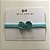 Faixa de Bebê Laço Crochê - Verde Tiffany - Imagem 1