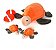 TARTARUGA CASCO LARANJA COM 2 FILHOTES - Imagem 1