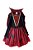 FANTASIA VESTIDO VAMPIRA DE LUXO HALLOWEEN A23 - Imagem 3