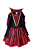 FANTASIA VESTIDO VAMPIRA DE LUXO HALLOWEEN A23 - Imagem 4