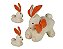 COELHA LILI COM 2 FILHOTES DETALHES - Imagem 1