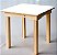 MESA INFANTIL BRANCA 50X60 - Imagem 1