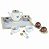 JOGO DE CHA DE MADEIRA 12PCS - Imagem 1
