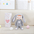 BONECA ANGELA PLUSH JUJU COELHA CINZA 33CM - Imagem 1