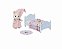 CONJUNTO CAMA MENINA GATO PRIMAVERA - Imagem 1