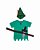 FANTASIA BEBE MENINO DA FLORESTA 2PC - Imagem 3
