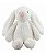 COELHO DE TECIDO PASCOA ORELHUDO BRANCO PASCOA 25CM - Imagem 1