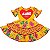 VESTIDO JUNINO AMOR PACOCA FLORES - Imagem 5