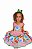 VESTIDO JUNINO PATCH XADREZ ROSA A23 - Imagem 1