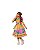 VESTIDO JUNINO XODO FLORAL ROSA TAM 12 - Imagem 1