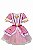 VESTIDO JUNINO XADREZ ROSA A24 - Imagem 1
