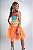 CONJUNTO JUNINO CHITA COM TULE LARANJA A25 - Imagem 2