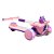 PATINETE AVIAOZINHO FELIZ URSO COM SOM E LUZ NAS RODAS ROSA - Imagem 1