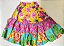 SAIA JUNINO CHITA AZUL ROSA E AMARELO A25 - Imagem 1