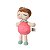BONECA MINI ANGELA FRUTA MORANGO 20CM - Imagem 2