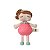 BONECA MINI ANGELA FRUTA MORANGO 20CM - Imagem 1