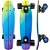 SKATE MINI CRUISER ESTAMPA BOTH SIDES AZUL E VERDE - Imagem 2