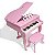 PIANO DE CAUDA INFANTIL 30 TECLAS ROSA - Imagem 1