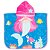 TOALHA PONCHO AVENTURAS SEREIA - Imagem 1