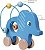 CARRINHO ELEFANTE ARAMADO AZUL - Imagem 2