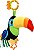 BONECO DE TECIDO INTERATIVO TUCANO ZAZA - Imagem 1