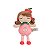 BONECA MINI COM CAIXA ANGELA FRUTAS MACAZINHA 20CM - Imagem 1