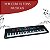 TECLADO MUSICAL 61 TECLAS INICIANTE COM MICROFONE E USB - Imagem 3