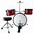 BATERIA INFANTIL ACUSTICA 2 TONS VERMELHA - Imagem 3