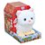 BRINQUEDO GATO DE TECIDO MECANIZADA TATI: BRANCO - Imagem 2