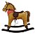 CAVALO DE BALANCO REVESTIDO EM TECIDO - Imagem 2