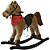 CAVALO DE BALANCO REVESTIDO EM TECIDO - Imagem 1