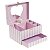 CAIXA DE MUSICA PORTA JOIAS ROSA LISTRADO - Imagem 3