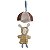 MOBILE DE TECIDO COELHO MUSICAL C GUARDA CHUVA - Imagem 3
